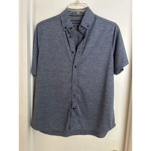 Report Collections Men's Short Sleeve Collared Shirt Size L Flex Knit